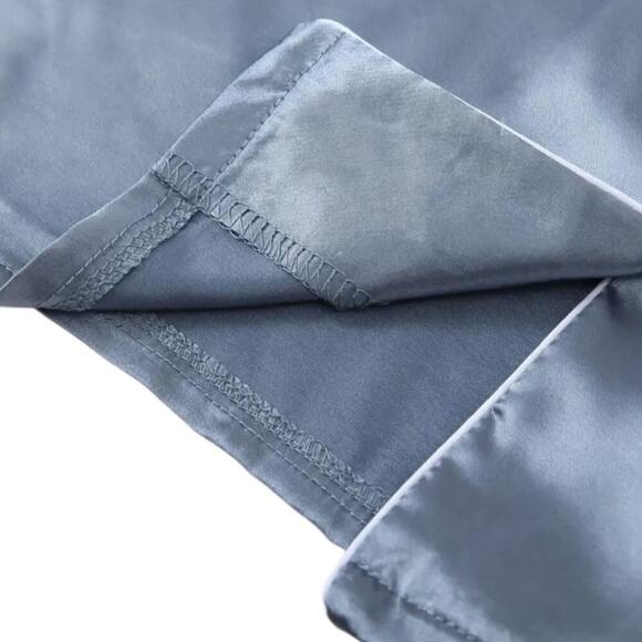 Women’s Satin Pajama 3 Piece Set – Short Sleeve Top & Shorts, Multiple Colors!! - Picture 5 of 6